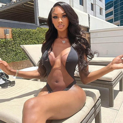 Sheer Sexy Bodysuit Lingerie Sleeveless One-Pieces - Empire P.E