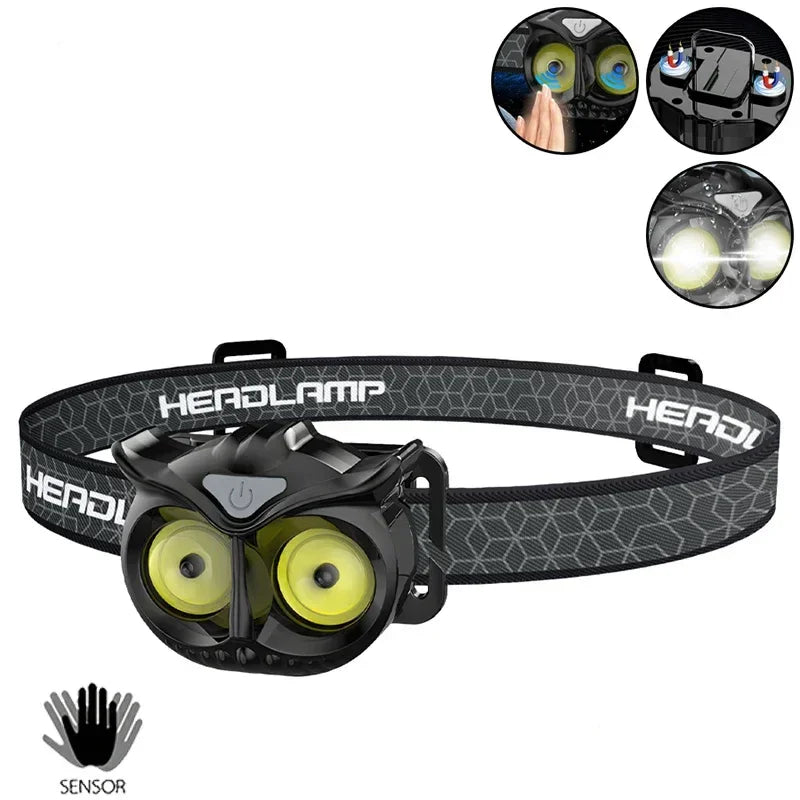 Owl Headlamp Waterproof USB Rechargeable - Empire P.E