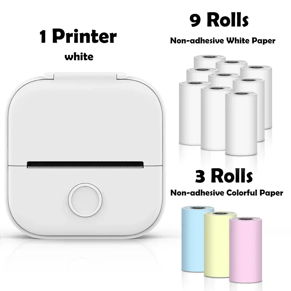Portable Mini Wireless Thermal Pocket Printer Self-adhesive Stickers - Empire P.E