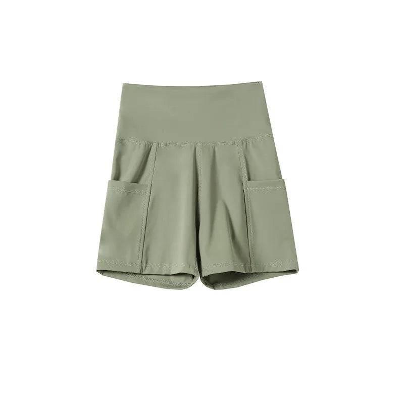 Women Sports Short Yoga Shorts High Waist Breathable Soft Fitness Tight Women Yoga Legging Shorts Cycling Athletic Gym Shorts - Empire P.E