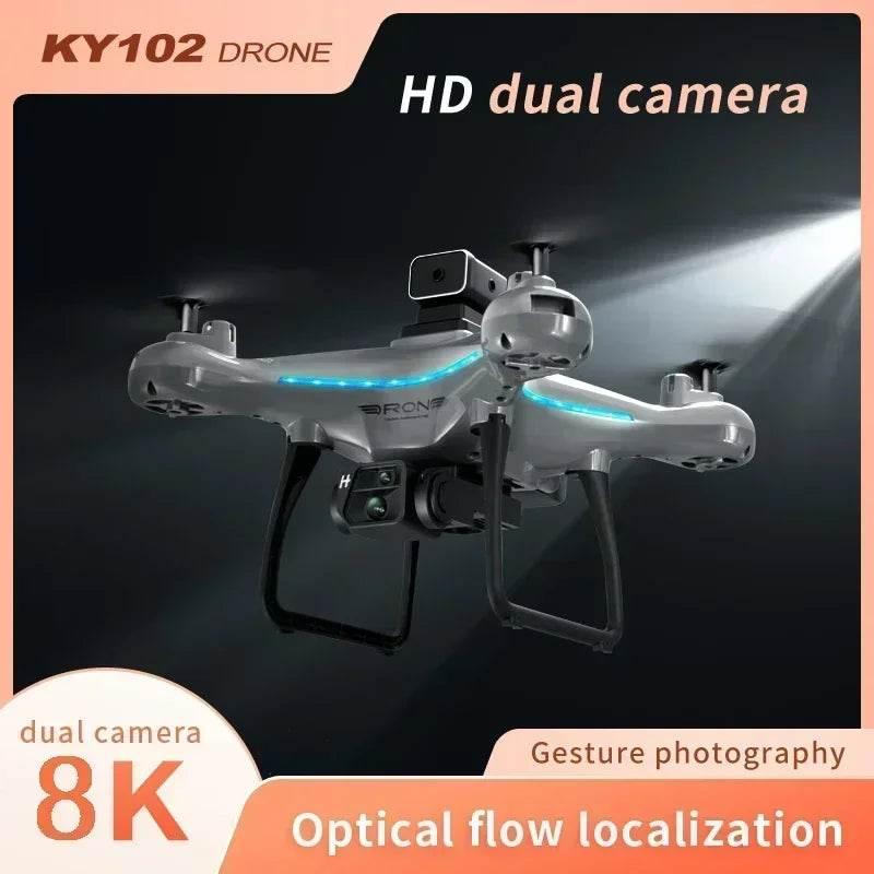 2025 KY102 Drone 8K Professional Dual Camera Brushless Quadcopter Obstacle Avoidance Optical Flow Aerial Drone RC 10000M - Empire P.E