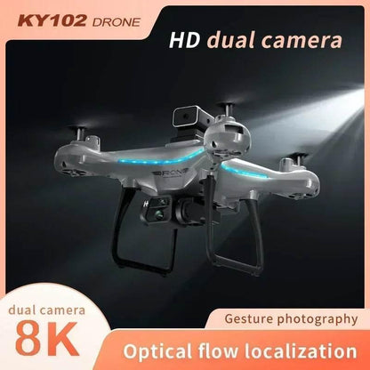 2025 KY102 Drone 8K Professional Dual Camera Brushless Quadcopter Obstacle Avoidance Optical Flow Aerial Drone RC 10000M - Empire P.E