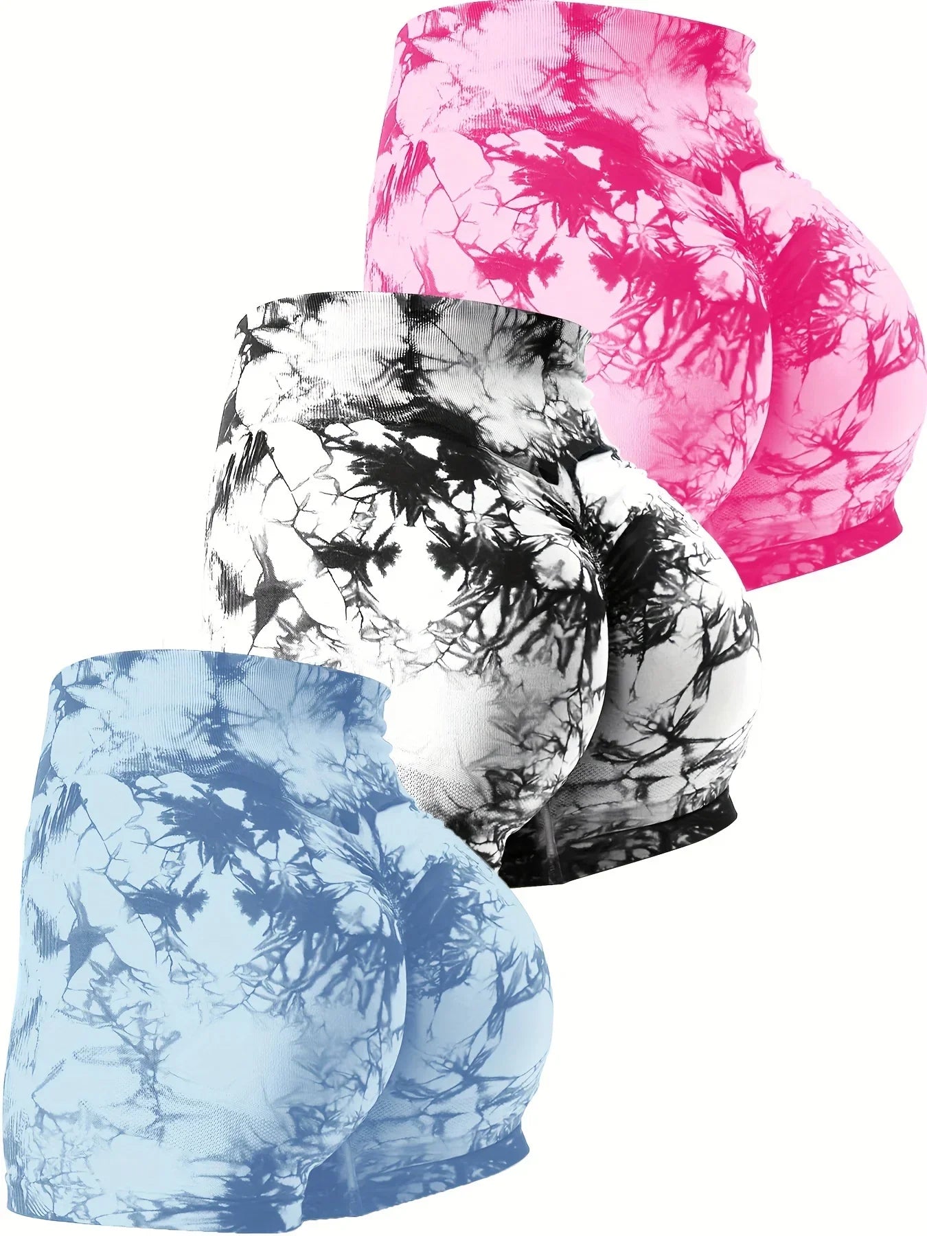3-Pack Womens  Yoga Shorts