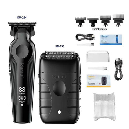 Kemei KM-1858 9000RPM 10W Hair Clipper,KM-264 Rechargeable Electric Trimmer,Original KM-T95 Shaver For Men Barber Clippers Kit - Empire P.E