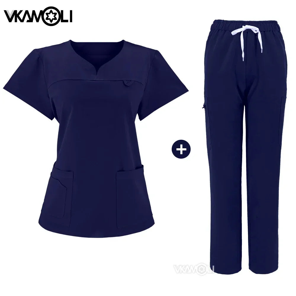NEW Slim fitting elasticity Scrubs sets