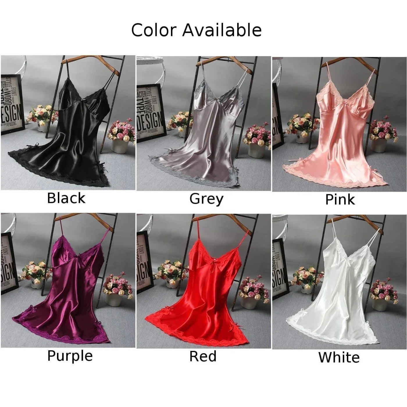 Sexy Lace Patchwork NightDress