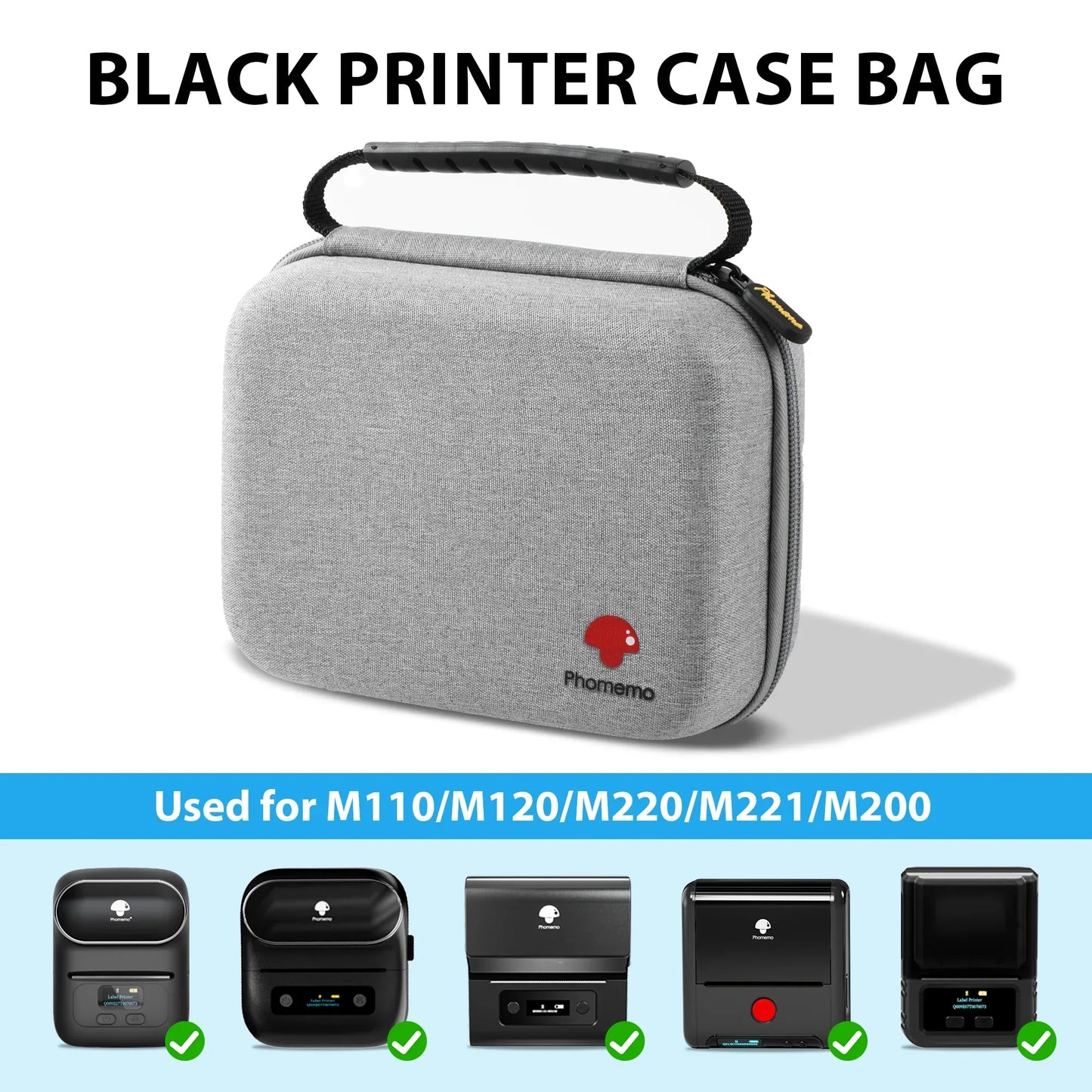 Label Printer Case Compatible Phomemo M220 M110 M221 M120 M200 Niimbot B1 B21 Portable Label Maker Holder Case - Empire P.E
