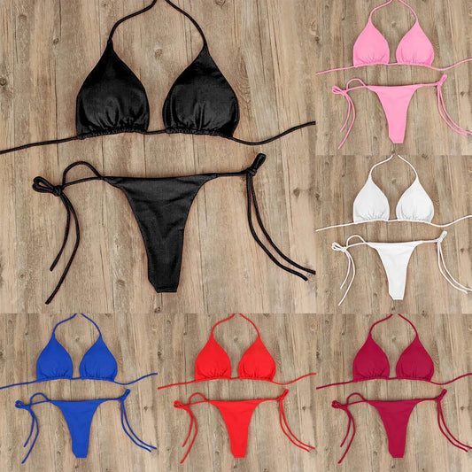 Sexy Bikinis Set Summer Brazilian Swimsuit Women Bra Thong Two Pieces Swimwear Beachwear Bathing Suit Beachwear Swimsuit Women - Empire P.E