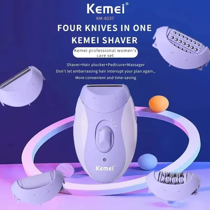 4in1 Women Epilator Electric Shaver Rechargeable - Empire P.E