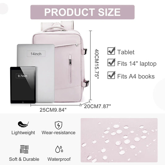 Women's Backpack Travel Suitcase Cabin Bag Aircraft - Empire P.E