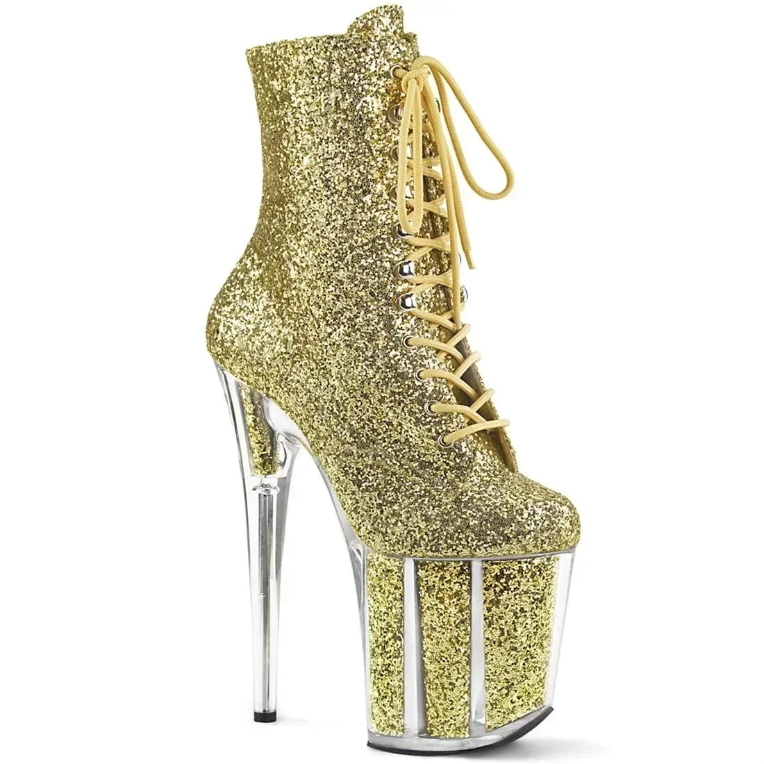 Female 8 Inch High Heel Platform Ankle Boots - Empire P.E