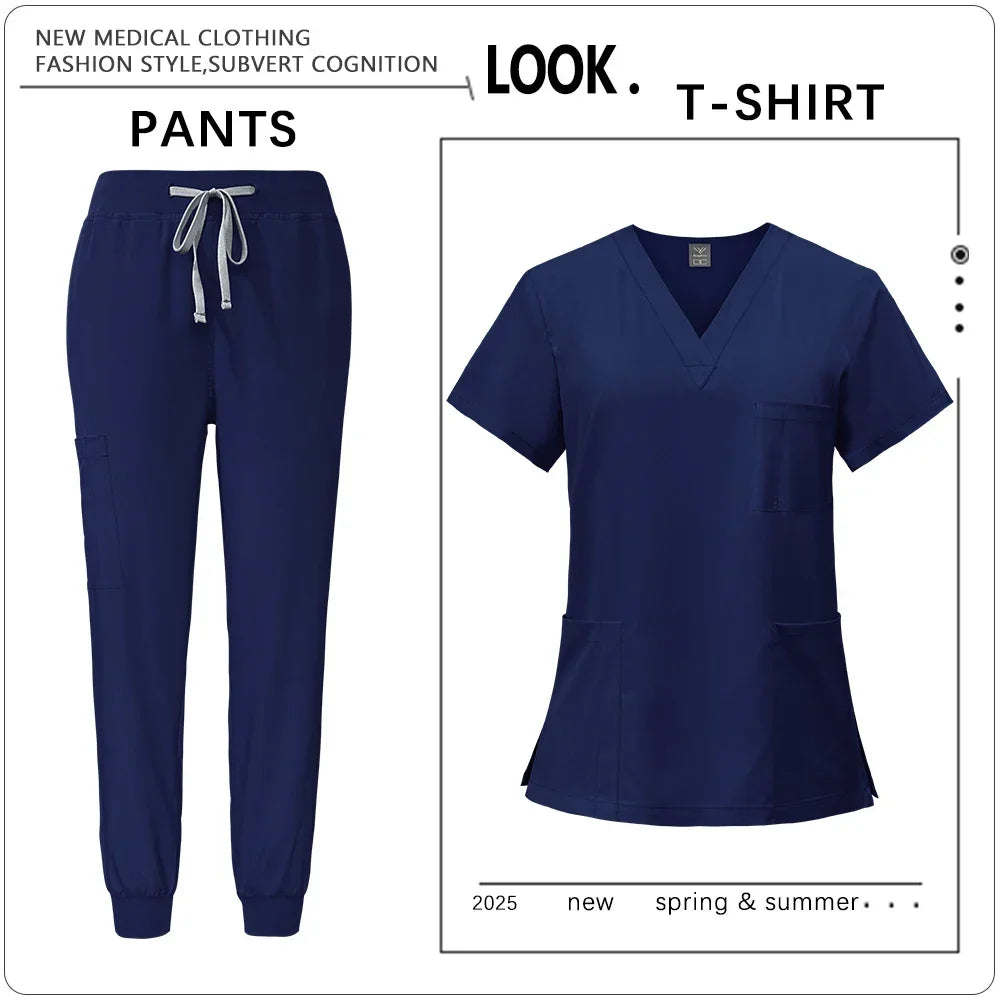 Clinic Workwear Unisex Medical Nurse Scrub Set