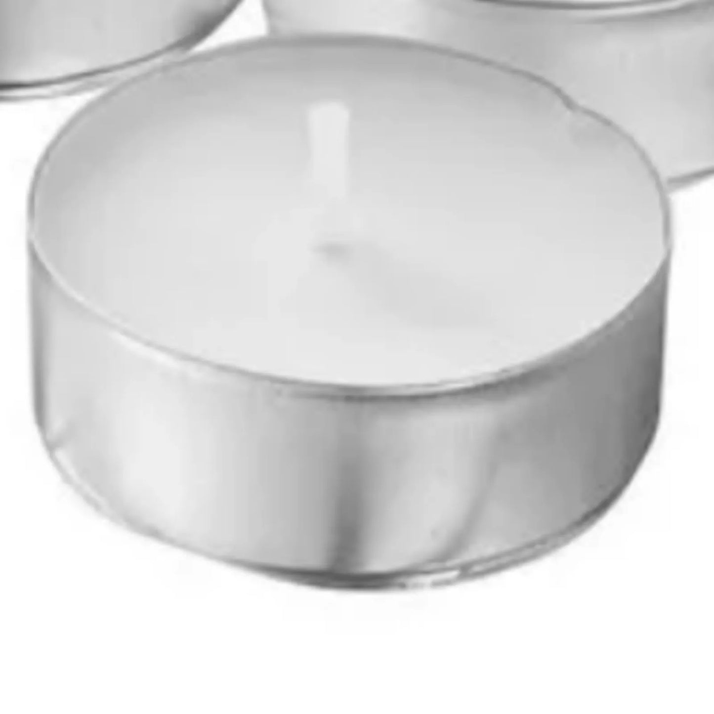 100 Packs Unscented Tea Lights Candles 4 Hour Smokeless