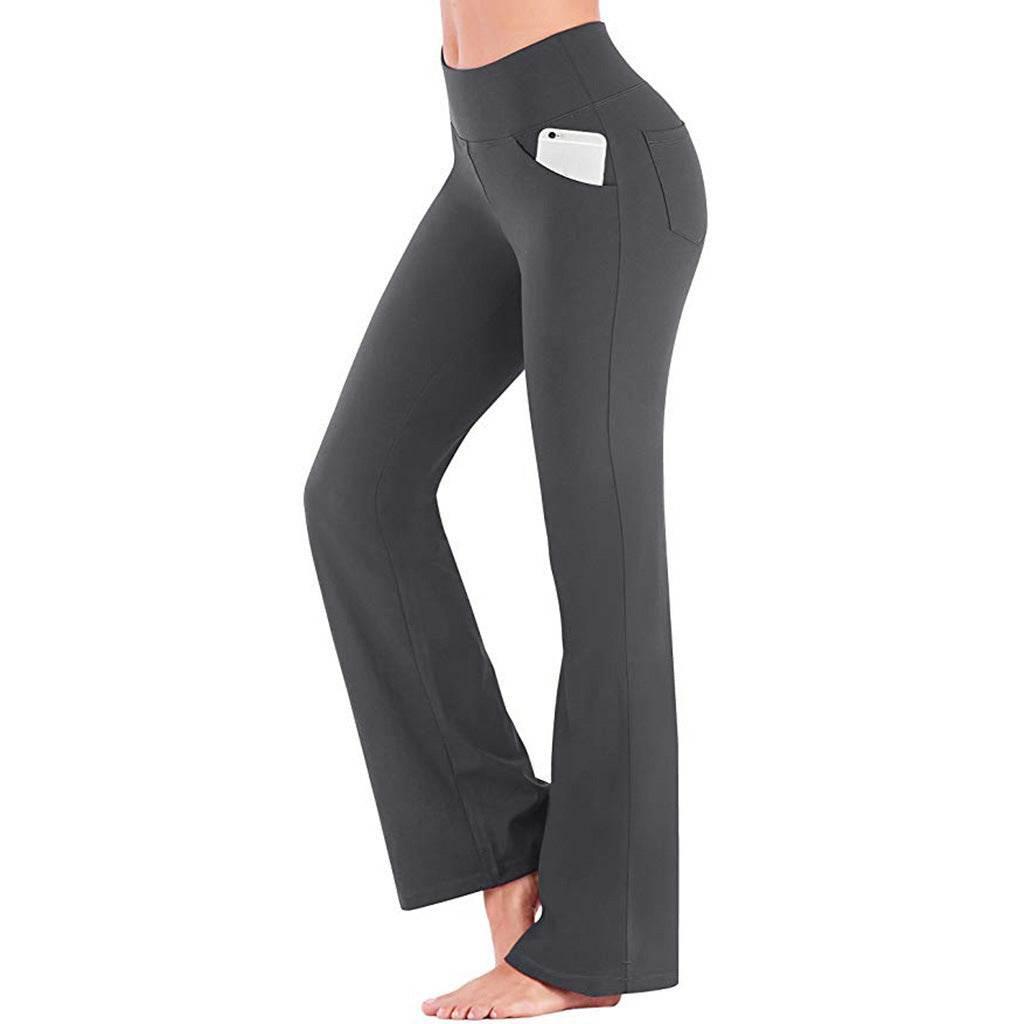 Ogilvy Mather Solid Elegant Female Lady Women's Legs Pants Palazzo Flared Wide Killer High Waist OL Ladies Career Long Trousers - Empire P.E