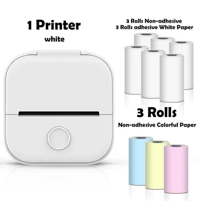 Portable Mini Wireless Thermal Pocket Printer Self-adhesive Stickers - Empire P.E