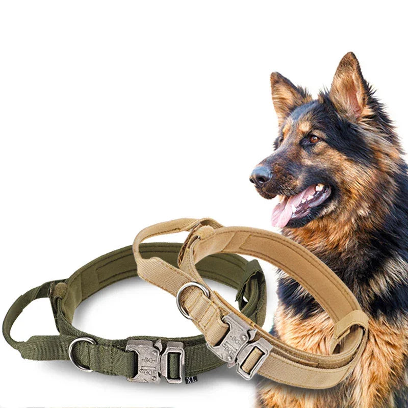 Pet Dog Collar Leash Set Nylon Material Durable Dog Collar Reflective Leash Pet Tactical Training Dog Collar Large Dog Leash Set - Empire P.E