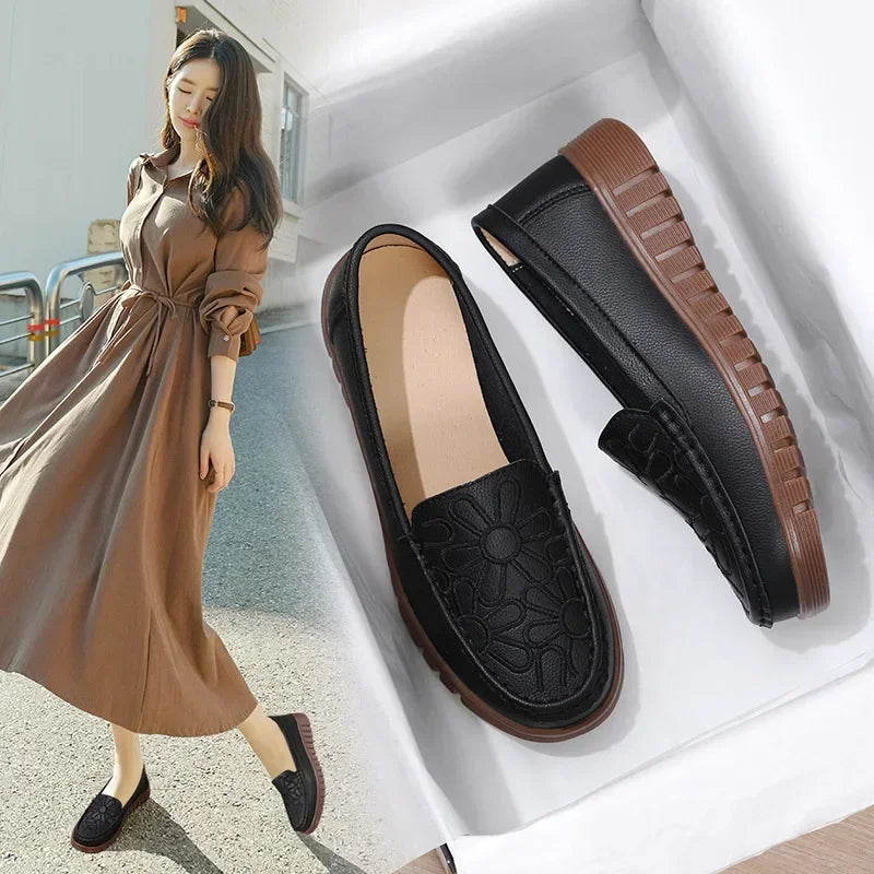 Women's Slip-on Loafers Casual Shoes Platform Wedge - Empire P.E