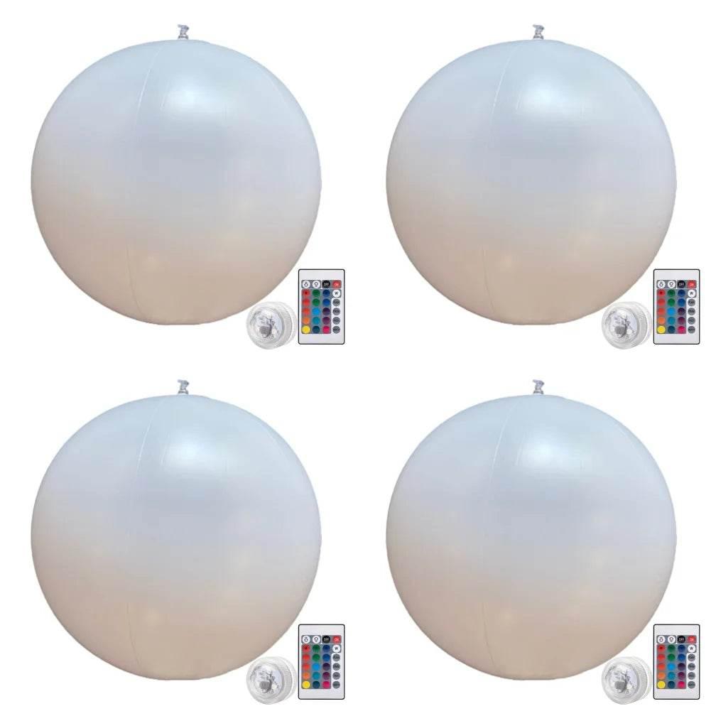 16 Colors Floating Pool Lights 90cm Large Inflatable Pool Beach Ball For Water Pool Party Outdoor Balloon LED Garden Ball Light - Empire P.E