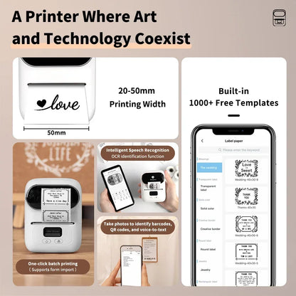 M110 Label Printer Mini Printer Portable - Empire P.E