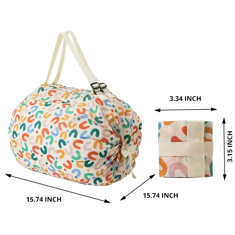 1pc Foldable Shopping Bag Eco-friendly Waterproof Portable Storage Bag - Empire P.E