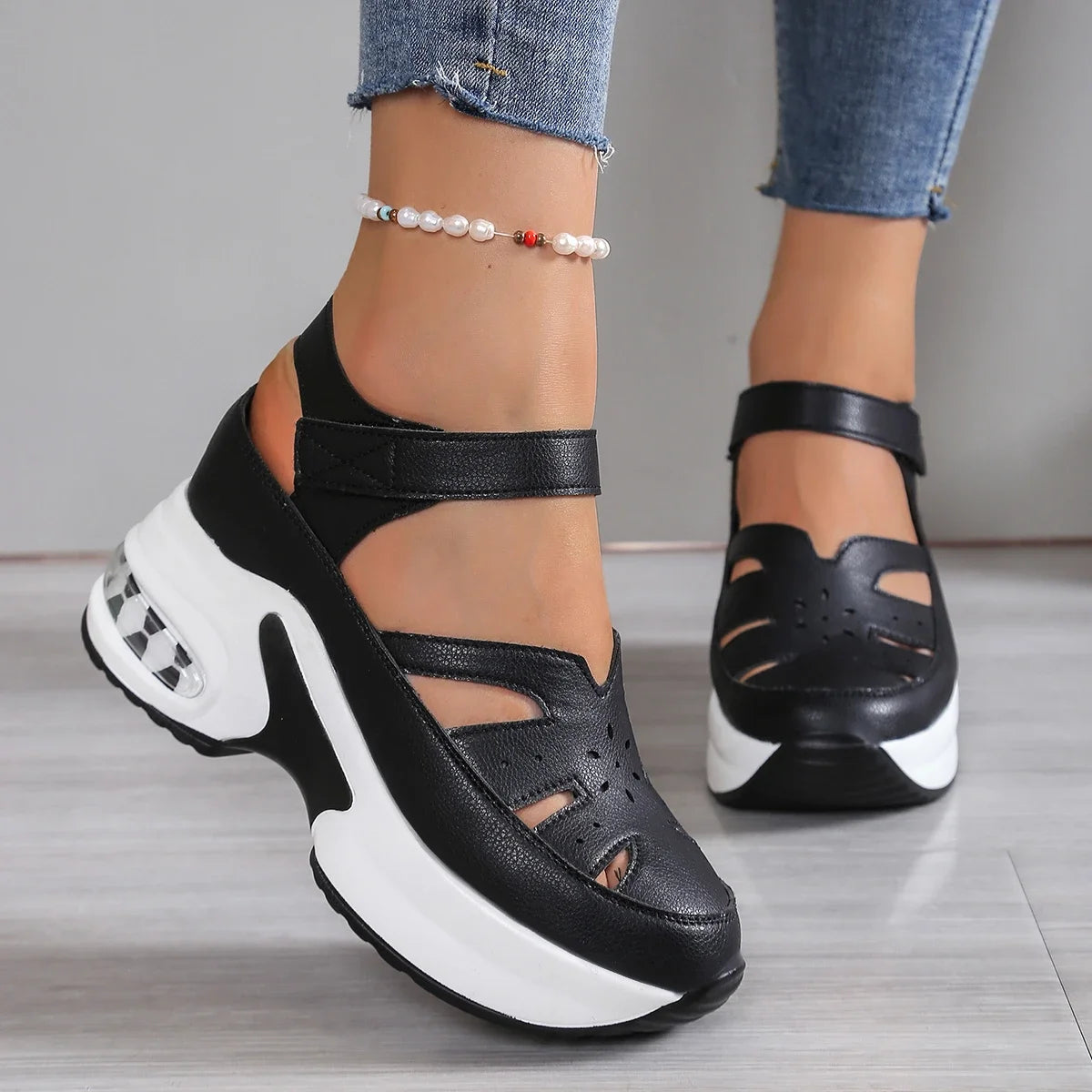 Women  Summer Solid Wedge Shoes