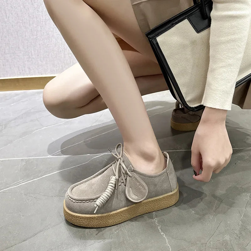 Retro Casual Suede Leather Loafers