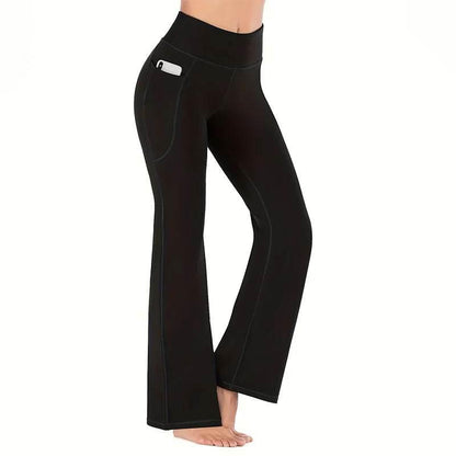 Bootcut Yoga Pants for Women High Waisted Yoga Pants with Pockets for Women Bootleg Work Pants Workout Pants - Empire P.E