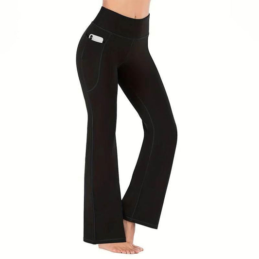 Bootcut Yoga Pants for Women High Waisted Yoga Pants with Pockets for Women Bootleg Work Pants Workout Pants - Empire P.E