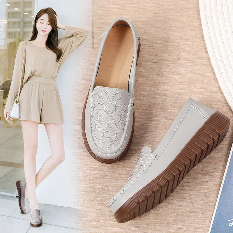 Women's Slip-on Loafers Casual Shoes Platform Wedge - Empire P.E
