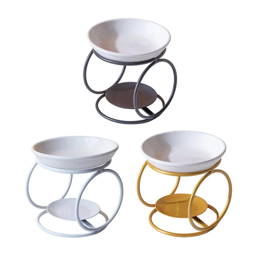 Oil Burner Wax Warmer with Candle Holder