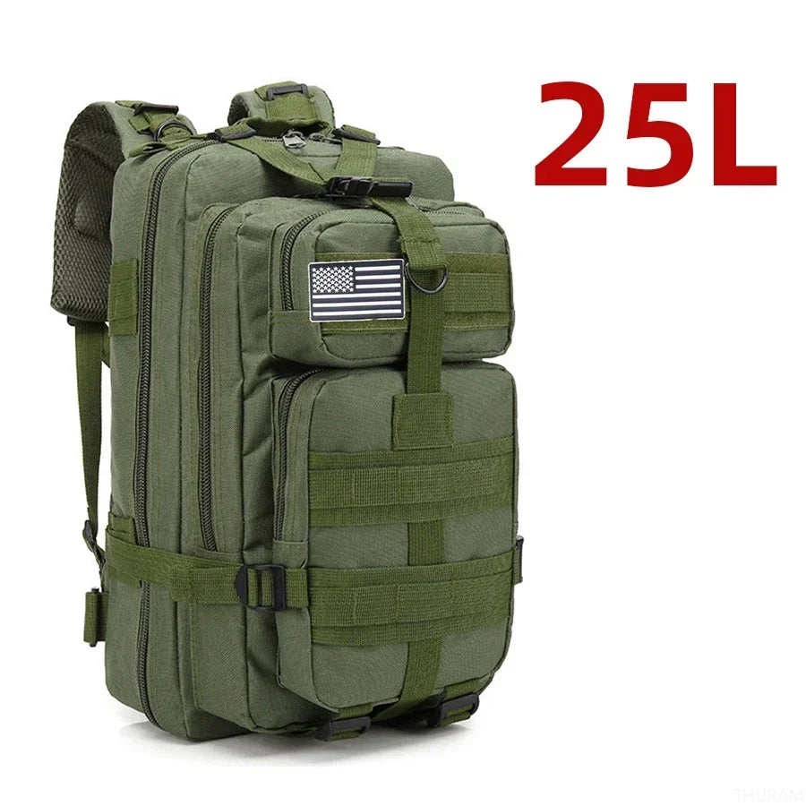 25L/50L 1000D Nylon Waterproof Trekking Fishing Hunting Backpack