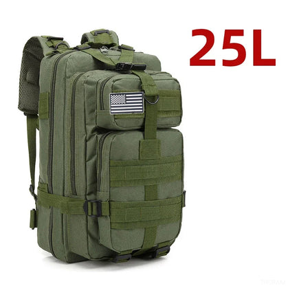 25L/50L 1000D Nylon Waterproof Trekking Fishing Hunting Backpack