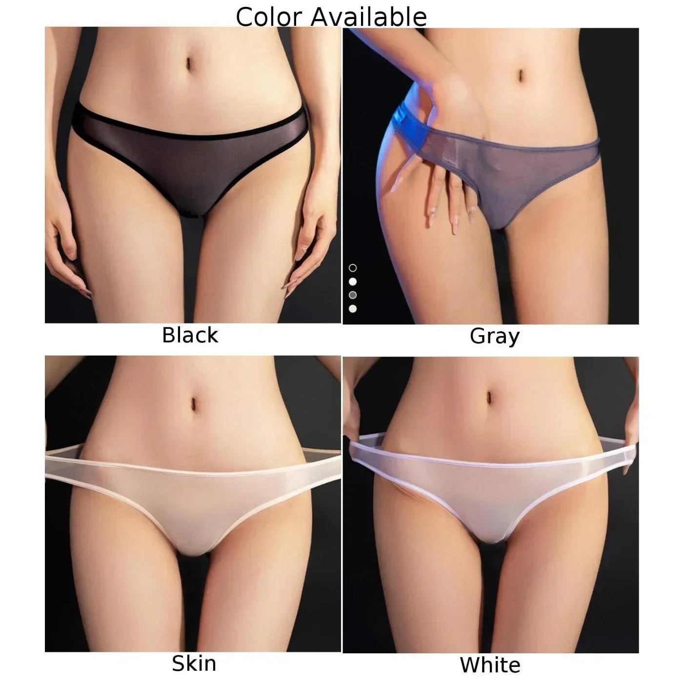 Women Sexy Panties Sheer Briefs Ladies Low Rise - Empire P.E