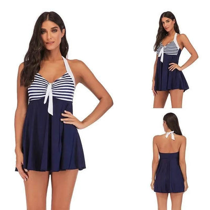 Plus Size Vintage Bathing Suit Two Piece Swim Wear S-5XL - Empire P.E