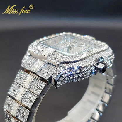 Diamond Men's Quartz Watch With Auto Date Waterproof Wristwatches - Empire P.E