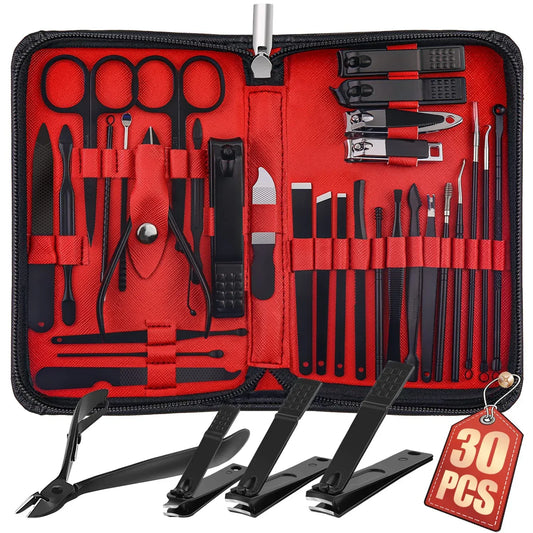 Manicure Set 30pcs Professional Nail Clippers Kit - Empire P.E