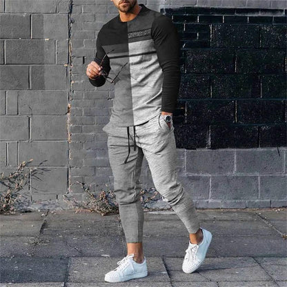 Autumn Casual Fashion 3D Print Men's Sportswear Set Long-Sleeved - Empire P.E