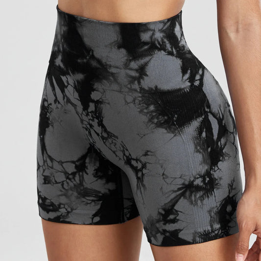 2/4Piece Tie Dye  Push Up Shorts