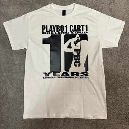 Hip Hop Men Crew Neck Top Vintage Playboi Carti Shirt Playboi Carti Tshirt Playboi Carti T-shirt Merch Tour Hip Hop Rap Tee - Empire P.E