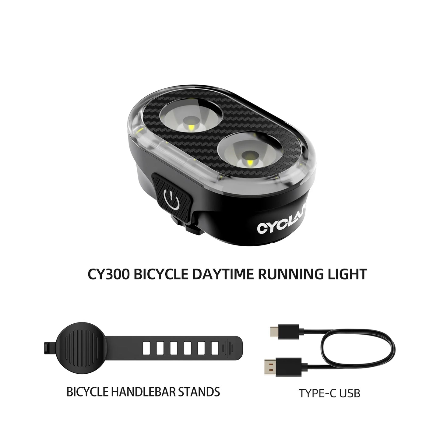 CYCLAMI CY300T Bicycle Smart Brake Sensing Front Rear Light Waterproof