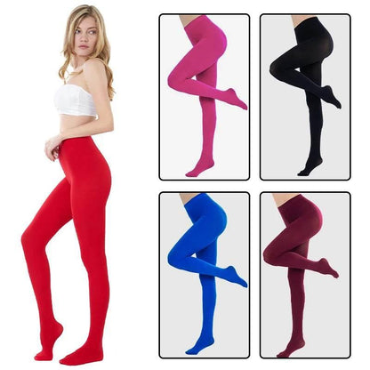 Plus Size Women Sexy Long Stockings Candy Color - Empire P.E
