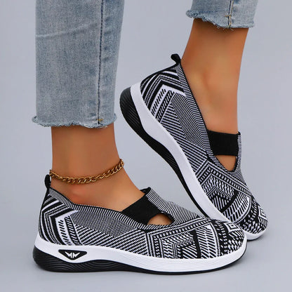 Women's summer breathable mesh flat shoes
