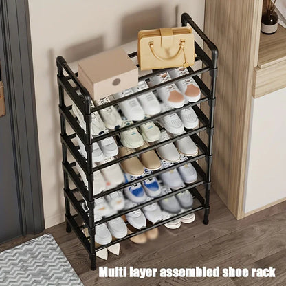 Multi-Tier Metal Shoe Rack Stackable Organizer