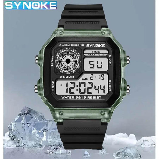 SYNOKE Digital Watches Men Sports Luminous Multifunction Waterproof Women Wristwatch Outdoor and Running Student Seven Lights - Empire P.E