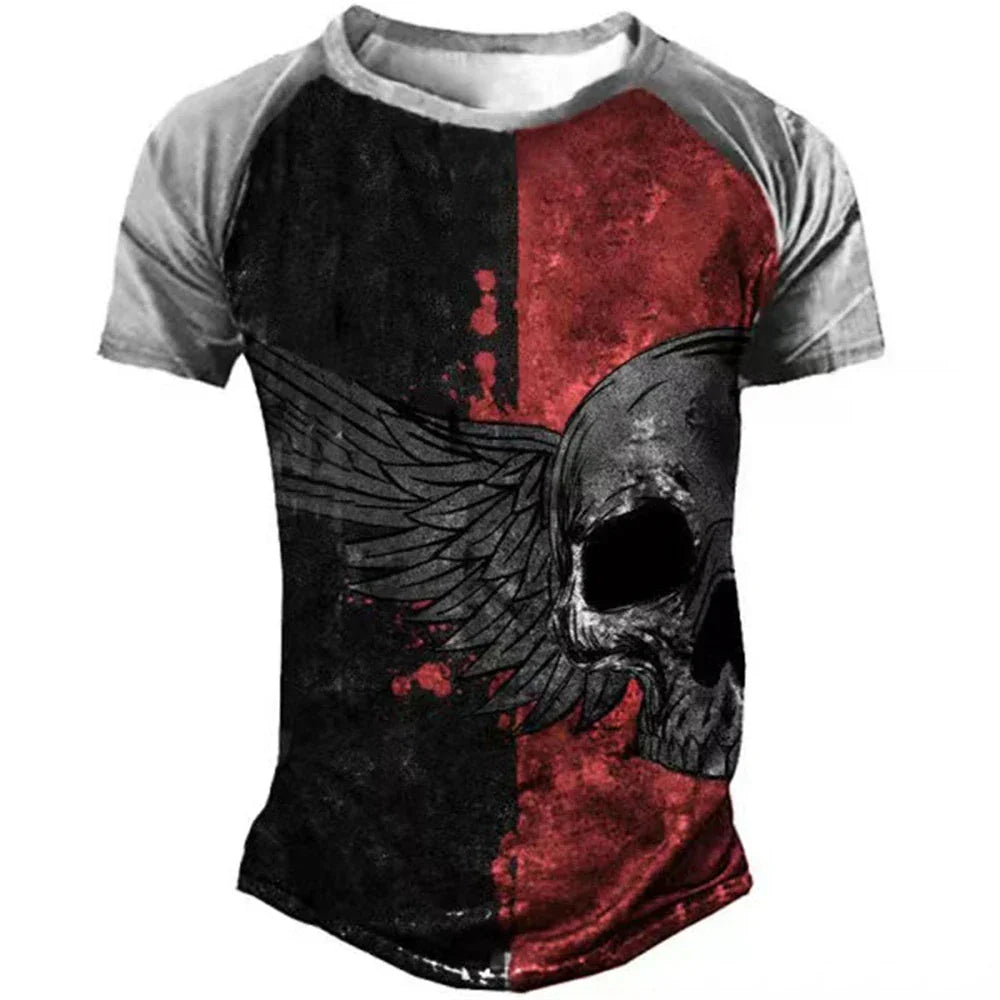 Men Vintage Motorcycle T Shirt 3d Print - Empire P.E