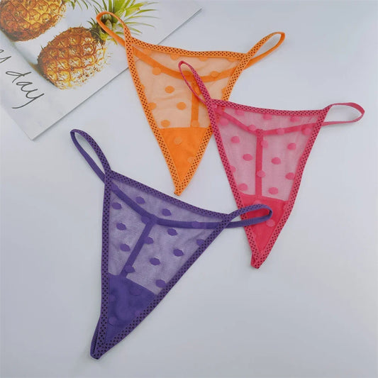3pcs/pack Micro Transparent Thong - Empire P.E