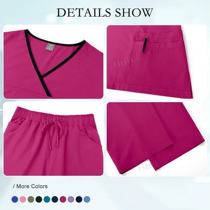 Nurse Uniform Healthcare Scrubs Set