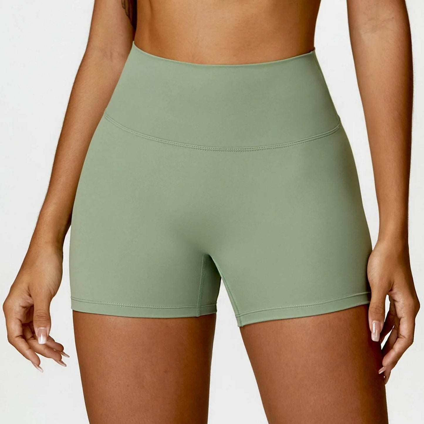 New Women Yoga Shorts High Waist Beautiful Buttocks Gym Sexy Feel V-shaped Shorts Sports Fitness Tights Push up Run Leggings - Empire P.E