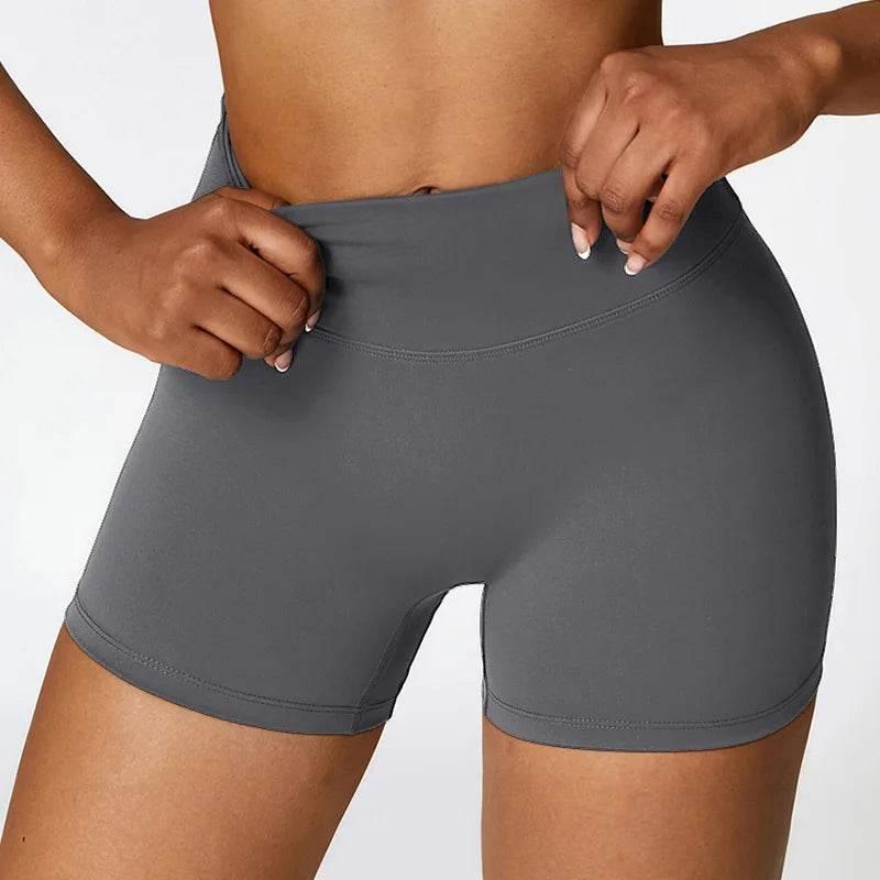 Women's sports Yoga shorts High waist hip lift fitness running cycling quick dry Breathable Yoga women's 3 points yoga shorts - Empire P.E