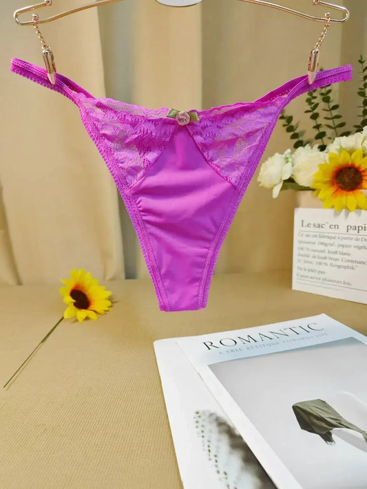 Sexy Women's Low-Waist Thong Underwear - Empire P.E